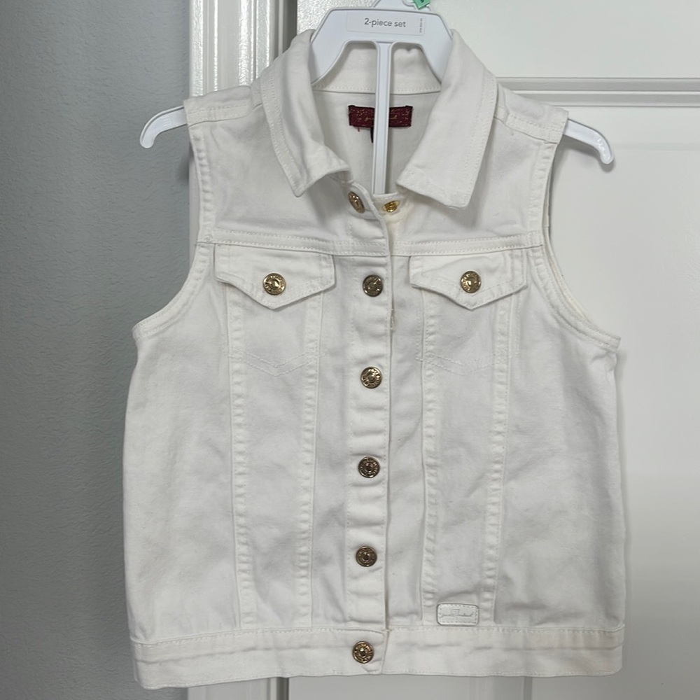 7 For All Mankind Denim Vest. Little Girls. Size 3T.